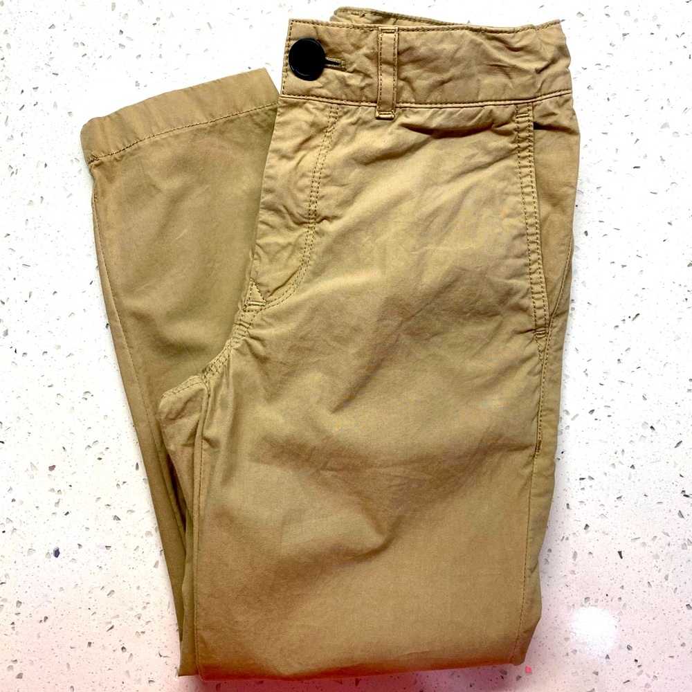 Burberry Boys Straight Leg Khaki Pants